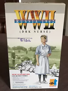2000 DRAGON German WWII ELSA DRK Nurse Russia 1942 1:6 Military Figure NIB 70039 - Picture 1 of 5