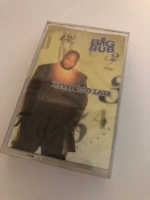 Big bub never too late hip hop r&b Soul singer cassette tape 2000 flavor unit  - Image 1 of 4
