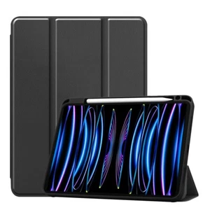 For iPad Pro 4th/3rd/2nd Gen 11 inch Case Leather Stand Smart Cover Pen Holder - Picture 1 of 10
