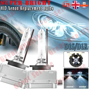 2 x D1S 55W 6000K FACTORY XENON OEM REPLACEMENT HID BULBS HEADLIGHT UK STOCK - Picture 1 of 12