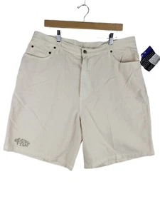 Light Cream Basketball shorts VTG Reebok Above the Rim XL Approx Sz 36 Waist NOS - Picture 1 of 12