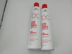 2 brand new Schwarzkopf BC bonacure repair rescue shampoo arginine 250ml x 2 - Picture 1 of 3