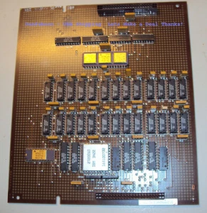 IBM Plasma monitor 1980's CPU board with Japan Gold multi module Chips COOL - Afbeelding 1 van 3