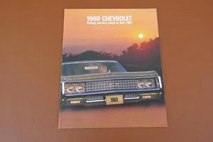 1969 Chevy Impala SS Caprice NOS Mint Original Dealership Sales Brochure Catalog - Picture 1 of 18