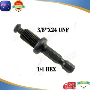 DRILL CHUCK 3/8 Hex ADAPTER & SCREW For Makita Bosch Ryobi AEG Impact Driver OZ - Imagen 1 de 3
