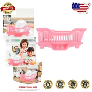 Durable ABS Kitchen Dish Drainer Rack with Water Spout - Space-Saving Design - Picture 1 of 11