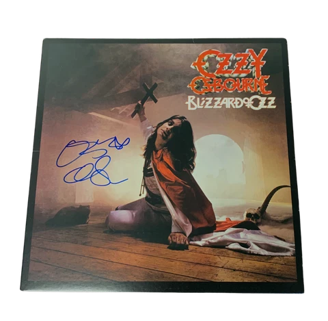 OZZY OSBOURNE SIGNED BLIZZARD OF OZ AUTOGRAPH ALBUM VINYL LP BECKETT BAS 8 Cover