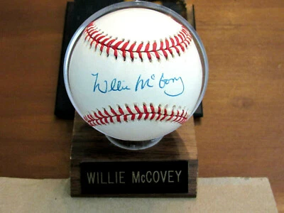 WILLIE MCCOVEY MVP SAN FRAN GIANTS HOF SIGNED AUTO VTG ONL BASEBALL JSA BASE - Image 1 of 3