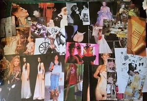 Vintage Ephemera FASHION CENTURY 1990-1999 Junk Journal craft fussy cut up x 25 - Picture 1 of 7