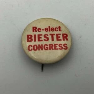 Wiederwahl Edward Biester Pennsylvania Kongress Kampagne Button Pinback Vintage 1970er - Bild 1 von 12