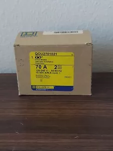 Square D QOU2701021 2 pole 70 amp qou270 1021 SHUNT TRIP Circuit Breaker - Picture 1 of 3