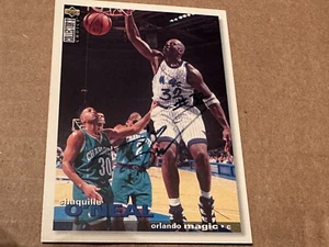 1995-96 UD COLLECTORS CHOICE SHAQUILLE O'NEAL AUTO ON CARD # 286 SCOREBOARD - Picture 1 of 2