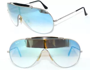 OCCHIALI DA SOLE RAY BAN BLU SPECCHIO RB 3197 WINGS 3160 OCCHIALI 3416-Q ASTUCCIO 3597 BAG - Foto 1 di 8