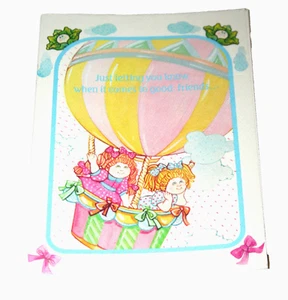 Vintage Cabbage Patch Kinder TV Show Grußkarte 1983 Ballon Freundschaft Neu aus altem Lagerbestand Neu - Bild 1 von 3