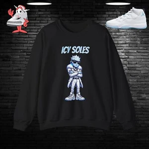 Air Jordan Retro 11 Legend Azul A Juego Cuello Redondo Suéter Zapatilla Zapatos XI - Imagen 1 de 11