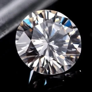 Lab Created Diamond 6X6 MM Round Cut CVD Diamond D Grade VVS1- Certified - Picture 1 of 6