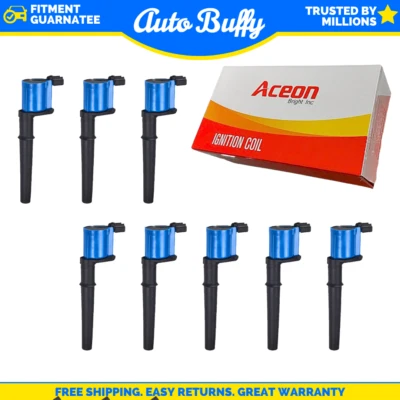 7805-1153H-08 Aceon Set of 8 Ignition Coils New for Mark Ford Mustang Navigator - Image 1 of 2