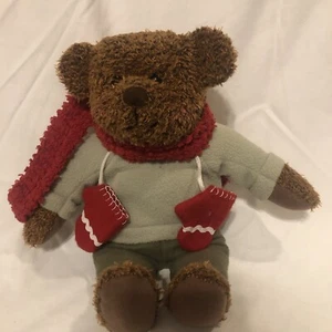 Hallmark Teddy Mittens Plush Celebrating 100th Anniversary of The Teddy BearXmas - Picture 1 of 9
