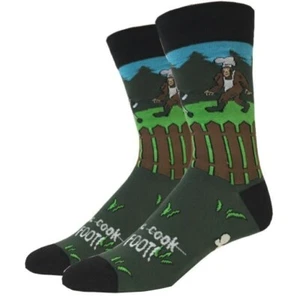 Calcetines de barbacoa unisex crew m/L Bigfoot Sock Co. Nueva parrilla de moda Pit Master novedad - Imagen 1 de 1