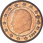 [#1023921] Münze, Belgien, Albert II, Euro Cent, 1999, Brussels, VZ, Copper Plat