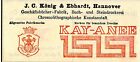 J.C. Knig & Ebhardt Hannover GESCHFTSBCHER-FABRIK Trademark 1908