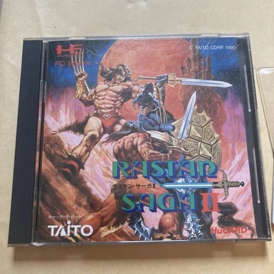 Rastan Saga II 2 W/Case Manual PC Engine Hu Card Used Game Good NTSC-J Japan - Image 1 of 4