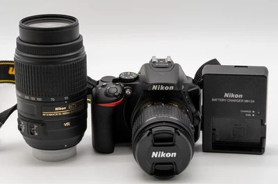 Nikon D5600 DSLR Camera with 18-55mm & 70-300mm Lenses *Shutter 3,537* - Image 1 of 4