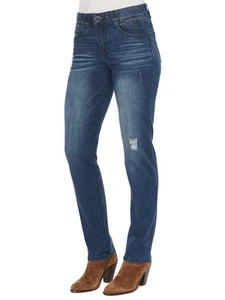 Democracy Women's Ab Solution Straight Leg Jean, Blue Vintage, 6 - Picture 1 of 1