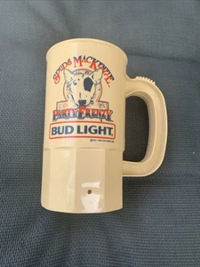 80er Vintage Spuds MacKenzie Party Frenzy Bud Light 5" großer Becher hellbraun - Bild 1 von 6