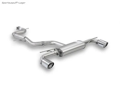 Remus Duplex Racinganlage mit Soundrohr VW Golf 6 GTI 2x102mm abgeschrägt - Bild 1 von 4