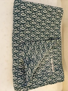 Williams Sonoma Grande Cuisine Monogramm Jacquard 66X84 Grün Tischdecke 100% Co - Bild 1 von 5