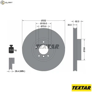 2x BRAKE DISC 92160805 FOR BMW X5/SAV/E70/F15/F85 X6/SAC/F16/F86/E71/E72A 2.0L - Picture 1 of 9