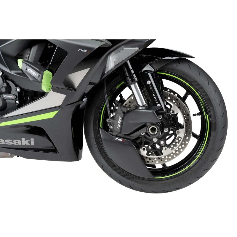 PUIG BRAKE COOLER FIT ON KAWASAKI ZX-6R NINJA 24-25 MATT BLACK - Image 1 of 1