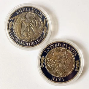 U.S Navy Shellback Crossing the Line Sailor Coin Collect Challenge Commemorative - Picture 1 of 9