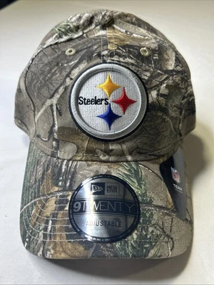 Pittsburgh Steelers New Era 9Twenty Realtree камуфляж шляпа регулируемый новый с Ярлыками E3 - Изображение 1 из 4