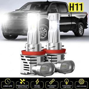 For Chevy Silverado 1500 Cab Pickup 5.3L 2007-2015 LED Headlights Bulbs Low Beam - Picture 1 of 7