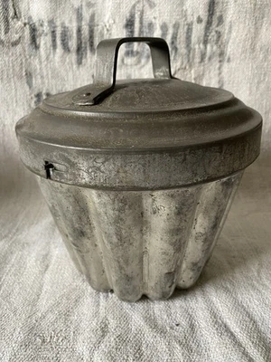 URALTE Puddingform Wasserbad VINTAGE  KUCHENFORM BACKFORM SHABBY antik Traube - Bild 1 von 4