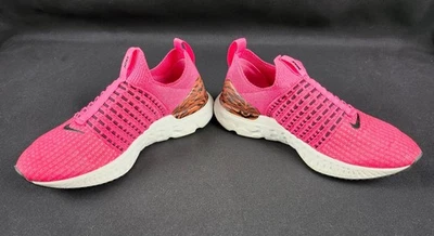 Nike React Phantom Run Flyknit para mujer talla 7,5 rosa Prime Zebra DQ7649-600 Foto 1 de 4