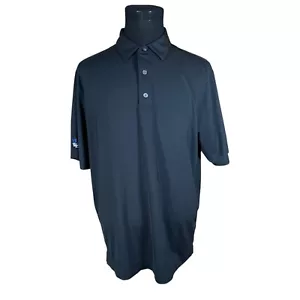Camisa Polo FJ FootJoy Para Hombre Negra Sólida Manga Corta XL Wanzek Mastec Company - Imagen 1 de 9