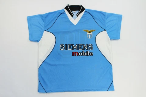 Hernan Crespo SS Lazio Futbol Soccer Jersey 10 Siemens Blue White Rome Italy Cover