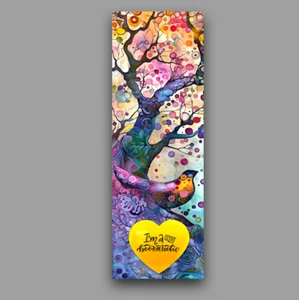 Bookaholic bookmark pretty bird in tree collectable unique design reader gift - Imagen 1 de 3