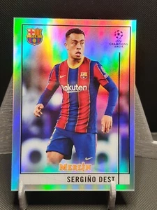 2020-21 Topps UEFA Merlin Chrome Refractor Sergino Dest #61 Barcelona (3) - Picture 1 of 2