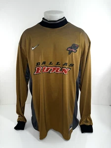 NIKE - DALLAS BURN Stitched Mens XL Shiny Jersey Soccer Shirt - Picture 1 of 8