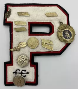 Varsity Letter P Cross Country Emblem Lots of Pins - Picture 1 of 12