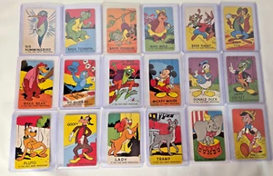 1955 WALT DISNEY CARTOONING CARDS SET COMPLETO DI 18 RARE - Foto 1 di 22