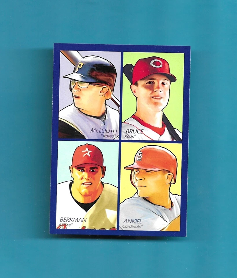 2009 UD Goudey 4 IN 1 Card # 35-93 BERKMAN/BRUCE/ANKIEL/MCLOUTH BLUE - Image 1 of 2