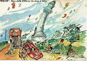 br 20 1970 - Aldo Aronne TRIESTE BORA A 160 - Faro della Vittoria - Ed Modiano - Foto 1 di 1