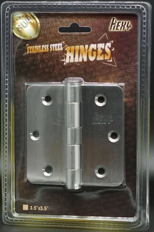 2 PCS 3 PCS 3.5"x3.5" Heavy Duty Door Hinges 304 Stainless Steel Commercial Grad - Image 1 of 1