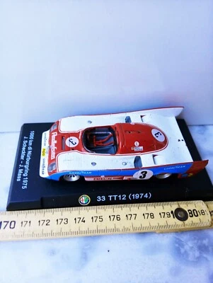 MODELLINO ALFA ROMEO TT12  1974 1000KM DI NURBURGRING SCHECKTER-MASS - Immagine 1 di 4