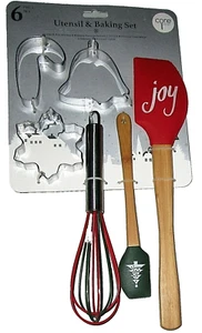 CORE  CHRISTMAS  UTILITY AND BAKING SET 6 Pc. Set - Picture 1 of 1